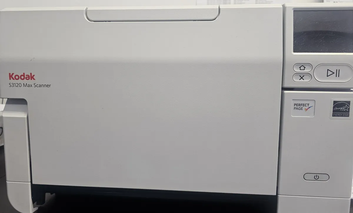 Kodak S3120 Max production scanner in the Direct Legal Records Retrieval Division