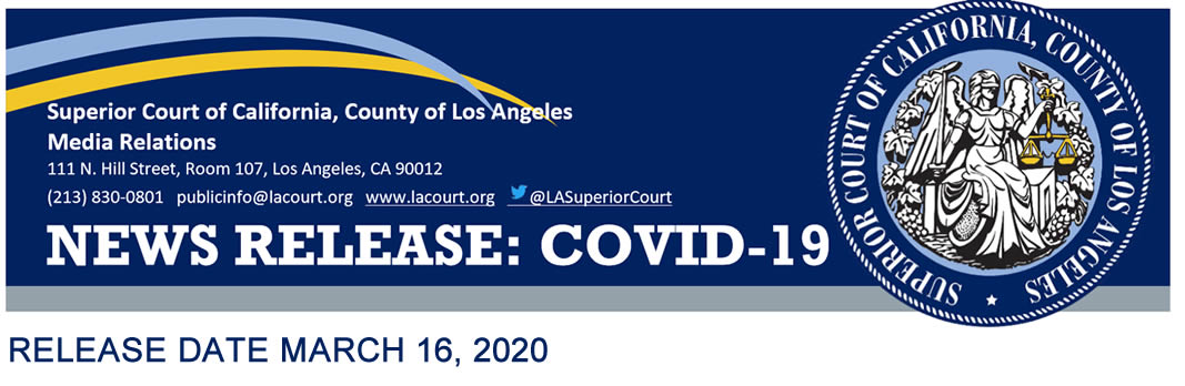 Los Angeles Superior Court will close all non-essential operations in nation’s largest trial court for 3 days