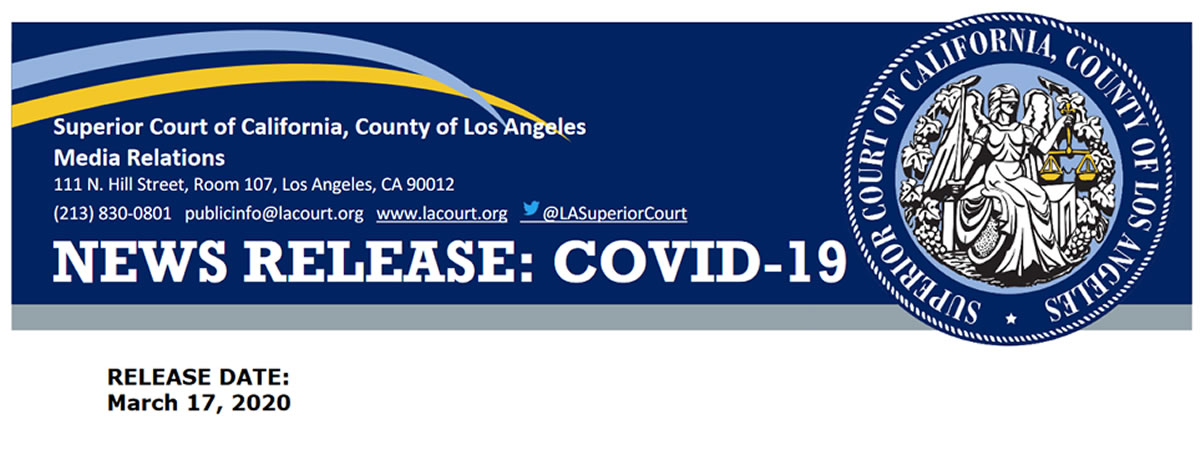 Los Angeles Superior Court Closures update