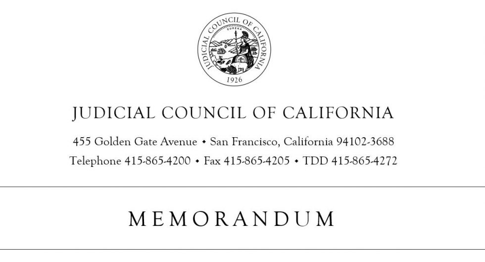 Amendments To The California Rules Of Court Effective April 6 2020