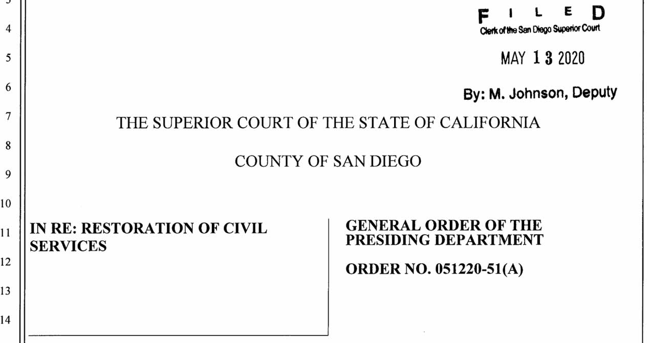 San Diego Superior Court process server