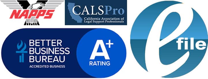 BBB, NAPPS, CALSPRO, and eFile logos