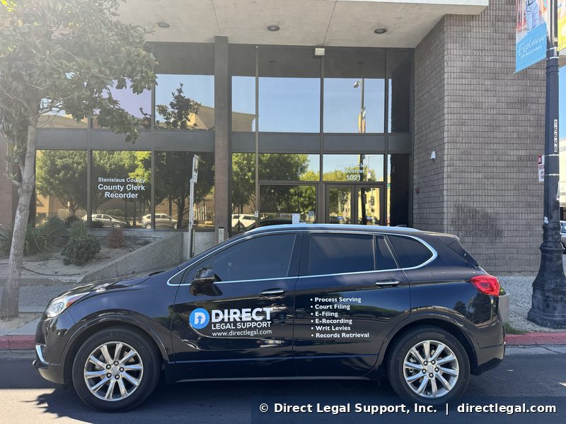 stanislaus-county-recorder Direct Legal Support vehicle at the Stanislaus County Clerk-Recorder office at 1021 I Street in Modesto